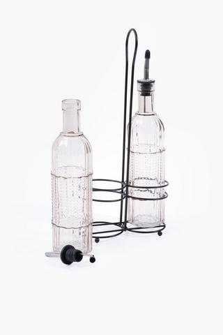 Oil And Vinegar Pourer With Stand