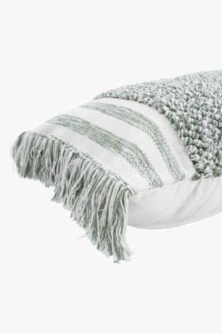 Extra Premium Textured Bobbles Feather Filled Scatter Cushion, 40x90cm
