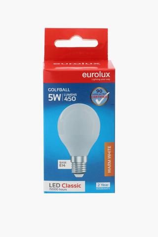 Eurolux 5w Golf Ball Bulb, E14