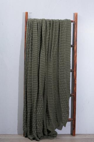 Premium Plain Knitted Throw, 230x250cm