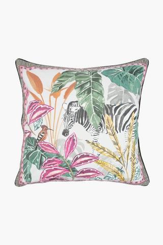 Ultra Violet Sandburg Zebra Scatter Cushion, 60x60cm