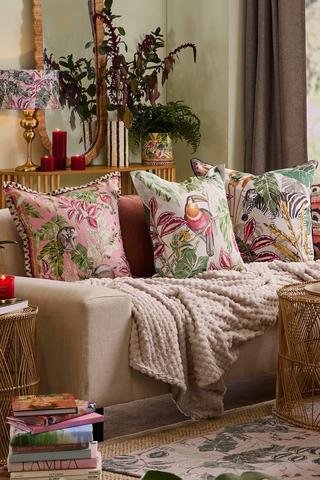 Ultra Violet Sandburg Zebra Scatter Cushion, 60x60cm