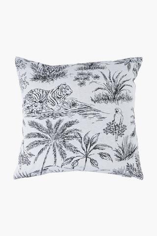 Jacquard Toile Scatter Cover Only, 60x60cm