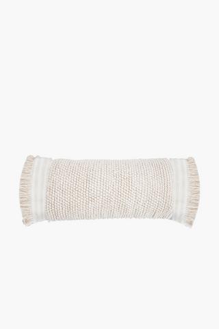 Extra Premium Textured Bobbles Feather Filled Scatter Cushion, 40x90cm