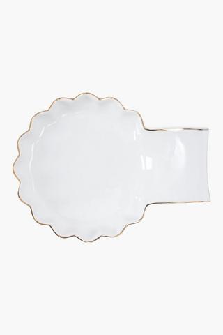 Metallic Rim Spoon Rest
