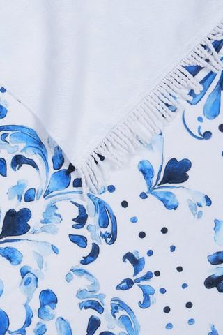 Polycotton Printed Rita Fringe Beach Towel, 85x160cm