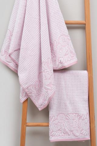 Cotton Jacquard Roses Hand Towel
