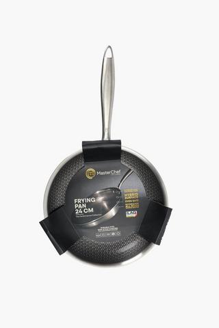 Masterchef Stainless Steel Matrix Frying Pan, 24cm
