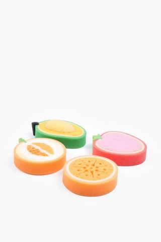 4 Piece Fruit Sponge Set