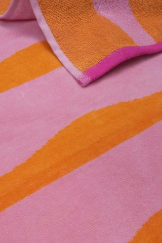 Cotton Jacquard Scallop Wave Beach Towel, 70x140cm