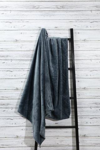 Embossed Flannel Geometric Blanket, 125x150cm