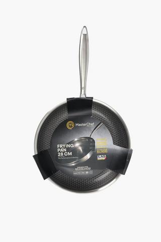 MasterChef Stainless Steel Matrix Frying Pan, 28cm