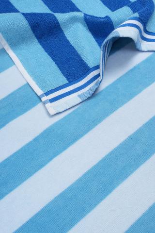 Cotton Jacquard Cabana Stripe Beach Towel, 70x140cm