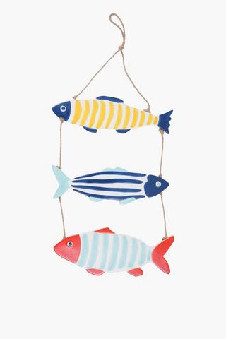 3 Fish Hanging Decor, 25x30.5cm