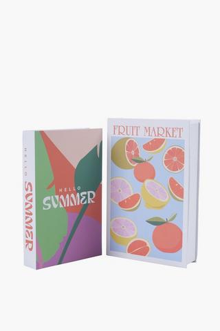 2 Fruit Decor Books
