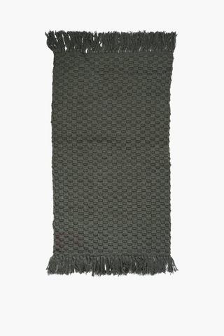 Cotton Waffle Wave Bath Mat, 50x80cm