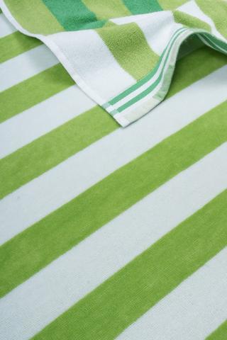 Cotton Jacquard Cabana Stripe Beach Towel, 70x140cm