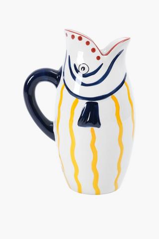 Ceramic Fish Jug, 18.5x26cm