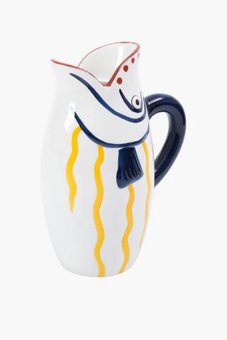 Ceramic Fish Jug, 18.5x26cm