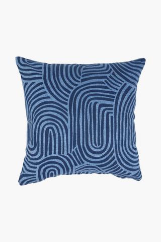 Printed Cedar Lines Scatter Cushion, 45x45cm