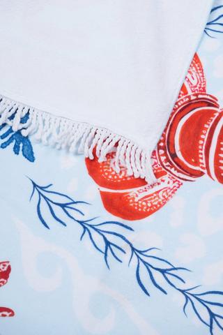 Printed Byron Lobster Beach Towel, 85x160cm