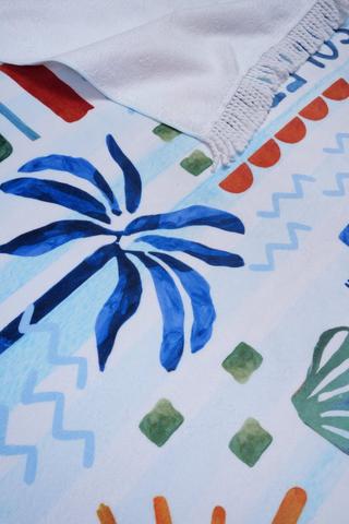 Polycotton Pablo Fringe Beach Towel, 85x160cm