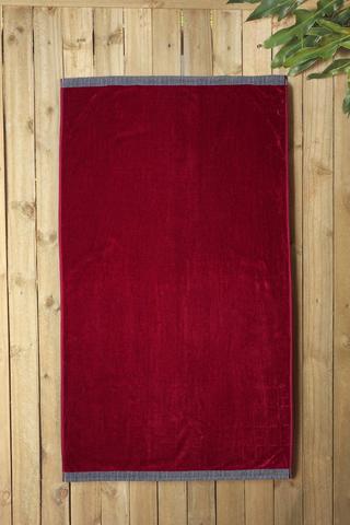 Cotton Jacquard Plain Beach Towel, 85x160cm