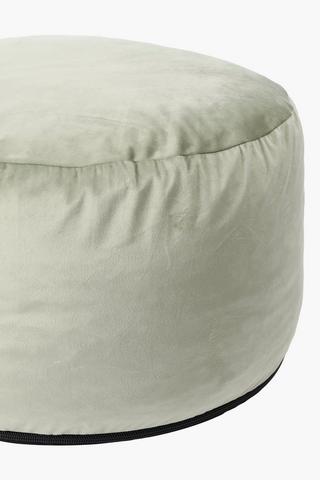 Velvet Pouffe, 30x50cm