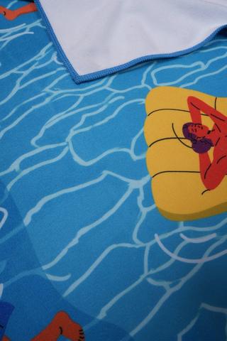Soft Touch Printed Swimmers Beach Towel, 70x130cm