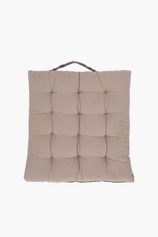 Plain Cotton Chair Pad, 40x40cm
