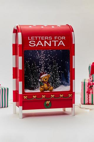 Musical Box Bear Snow Globe, 25x40cm