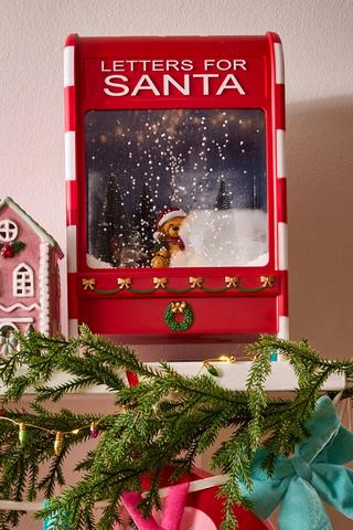 Musical Box Bear Snow Globe, 25x40cm