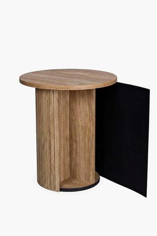 Ribbed Flute Side Table