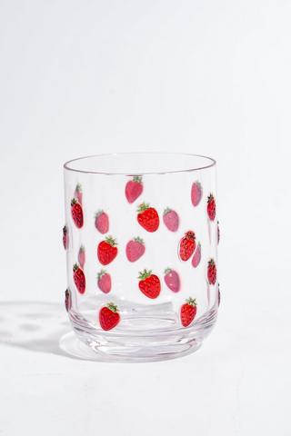 Strawberry Embossed Tumbler