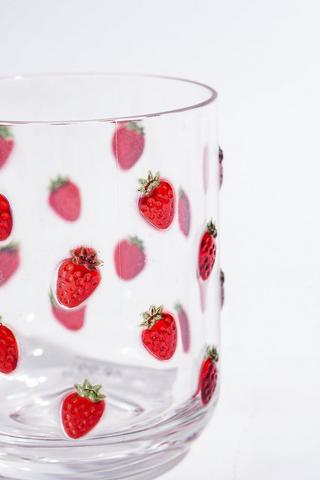 Strawberry Embossed Tumbler
