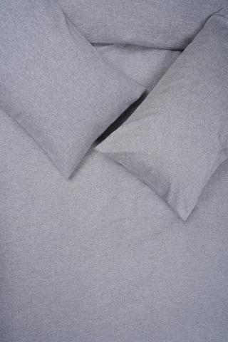 Polylinen Look Plain Duvet Cover Set