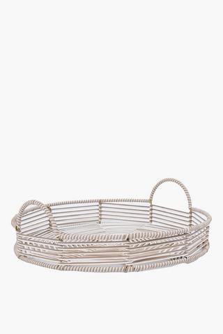 Natural Weave Round Tray