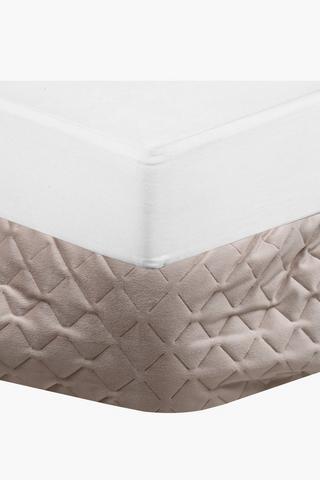 Velvet Quilted Bed Base Wrap