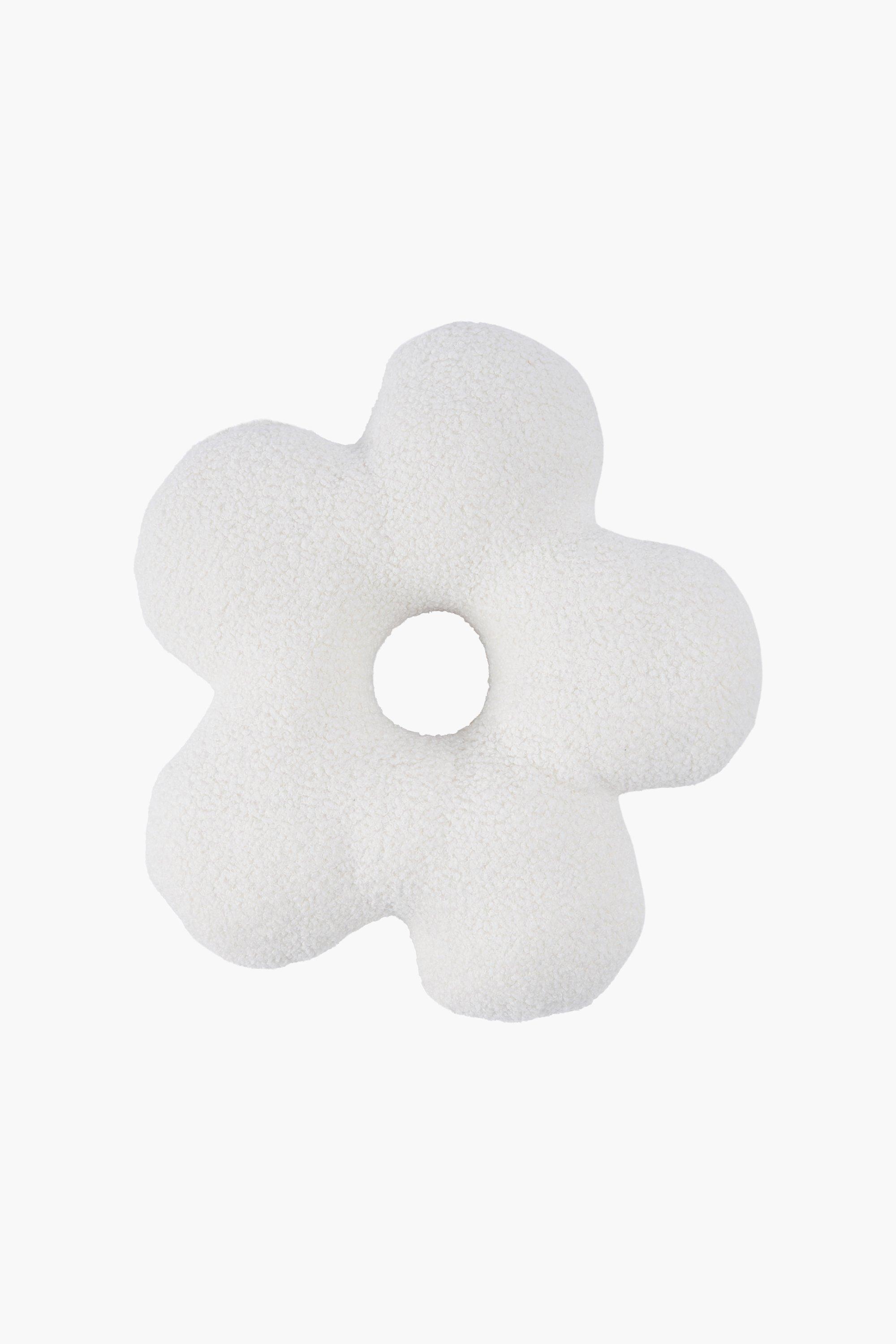 Fluffy Flower Shaped Scatter Cushion, 45cm