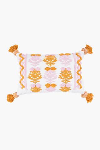 Textured Lilith Tile Scatter Cushion, 40x60cm