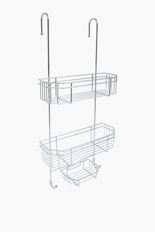 Chrome Over The Door Shower Caddy