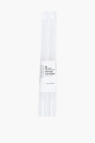 2 Pack Joint Wick Dinner Candle, 20cm