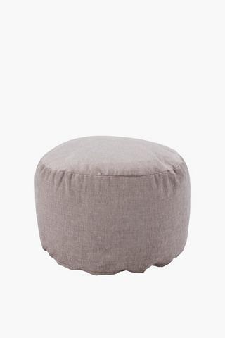 Jacquard Vera Plain Pouffe, 30x50cm