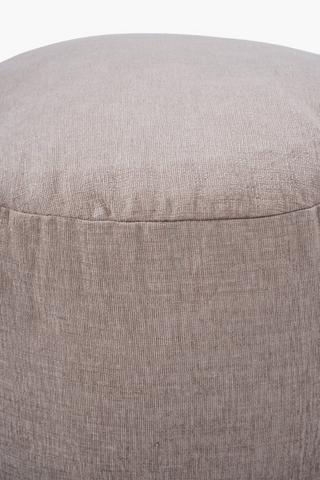 Jacquard Vera Plain Pouffe, 30x50cm