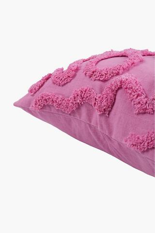Textured Bows Scatter Cushion, 50x50cm