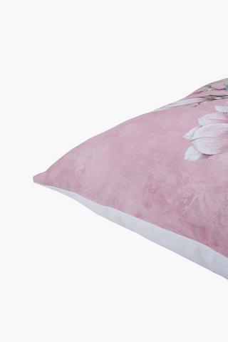 Printed Bird Floral Scatter Cover Only, 50x50cm