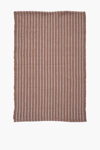 Viscose Stripe Bath Mat, 50x80cm