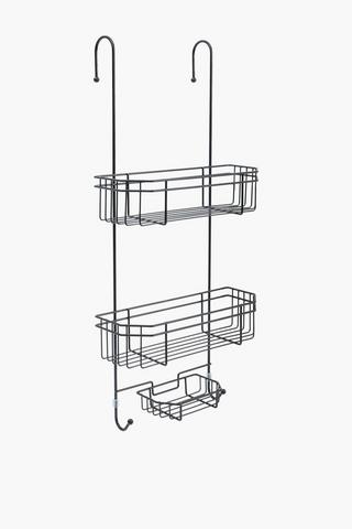 Powder Coated Over The Door Shower Caddy