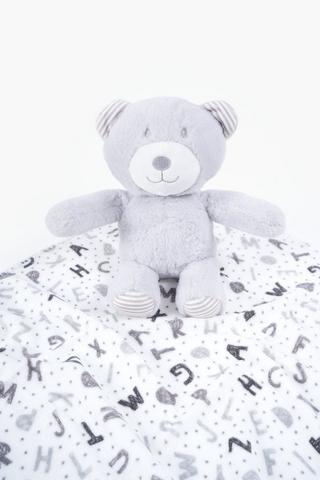 Teddy Soft Toy And Blanket Set
