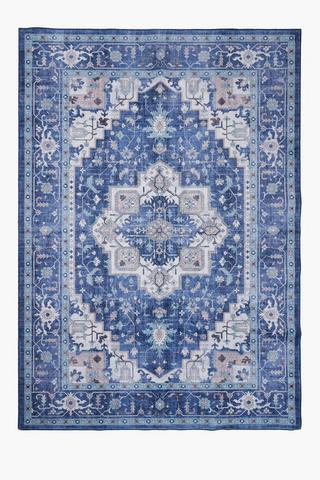 Digital Flannel Bandar Baroque Rug, 61x183cm